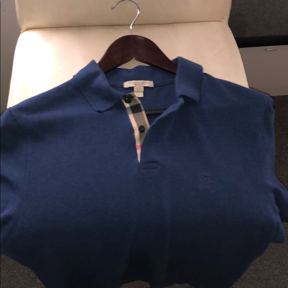 100% authentic Burberry Polo in a blue color way